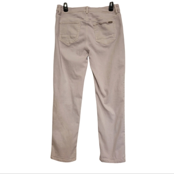 Chico's So Slimming Girlfriend Crop women's Cream colored jeans Size 0 crop - Picture 2 of 6